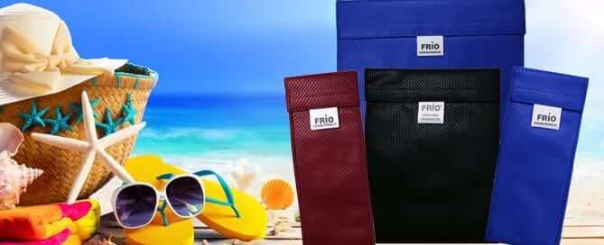 FRIO Insulin Wallets with Beach Background