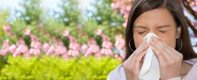 Woman Suffering From Allergies
