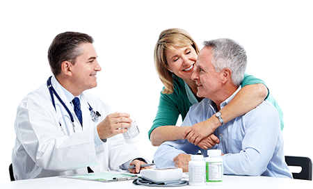 sexual health couples consulting doctor