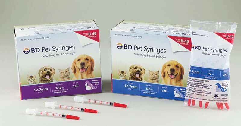 New Products For U 40 Pet Syringes Adw Diabetes