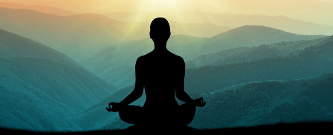 Yoga and Medication on a Mountain Top