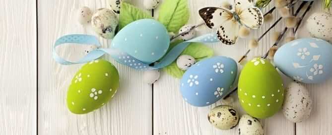 Easter Eggs with a butterfly