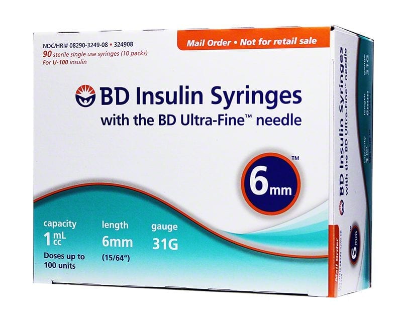 BD Insulin Syringe with ultra-fine needle
