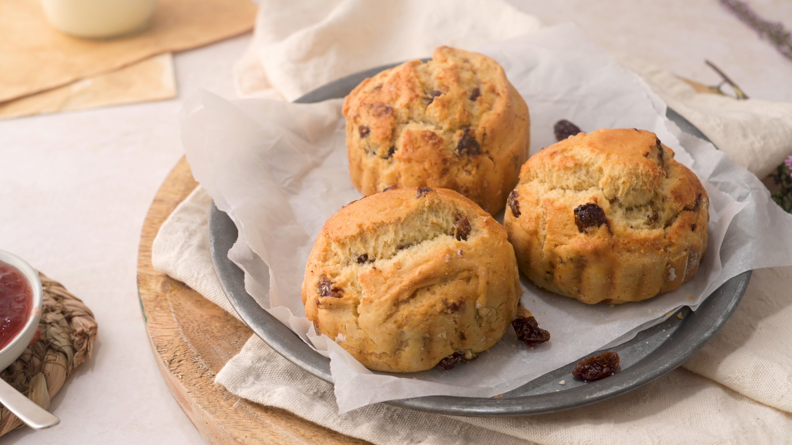 Dried Cherry and Almond Scones