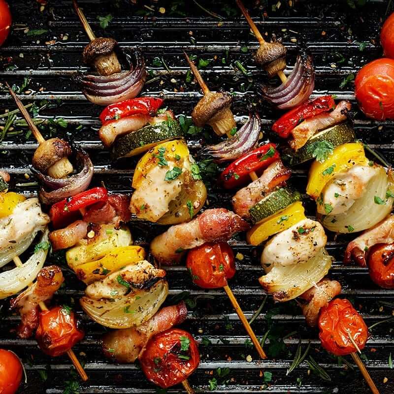 Summer Food Tips - Grilled chicken and vegetables