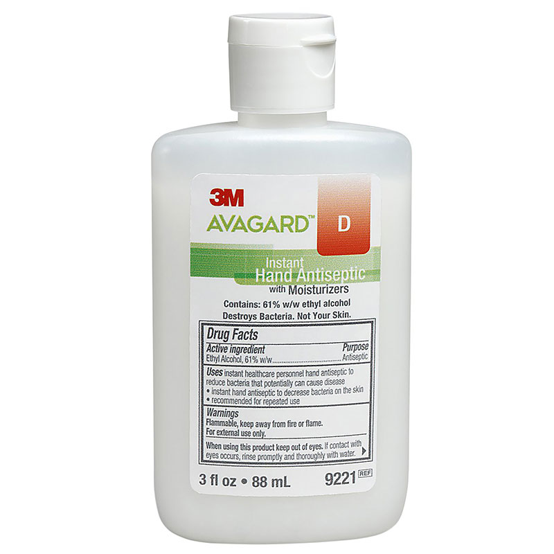 3M Avagard D Instant Hand Antiseptic with Moisturizers 3oz