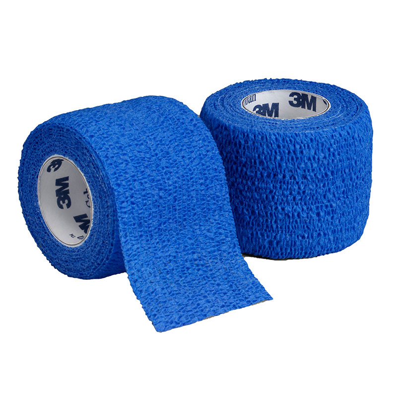 3M Coban Non-Latex Self Adherent Wrap Blue 1.5inchx5yds Case of 48
