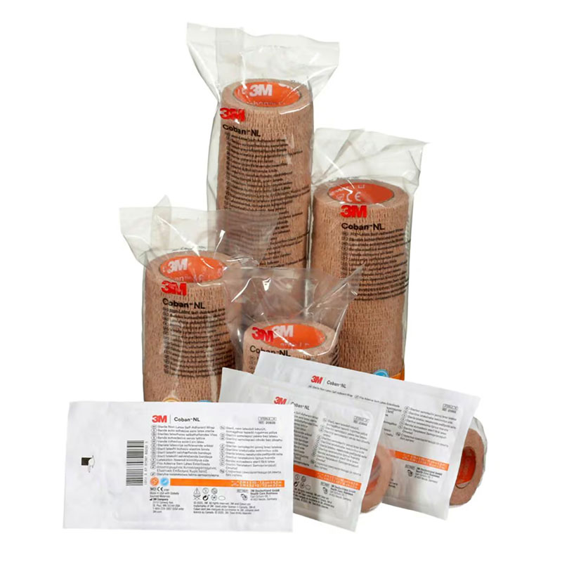 3M Coban Non-Latex Self Adherent Wrap Tan 1inchx5yds Case of 72