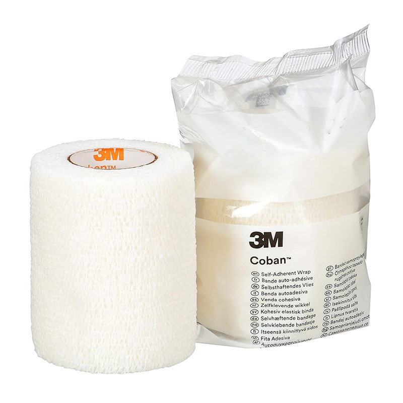 3M Coban Non-Sterile Self Adherent Wrap 3inchx5yds White Case of 24