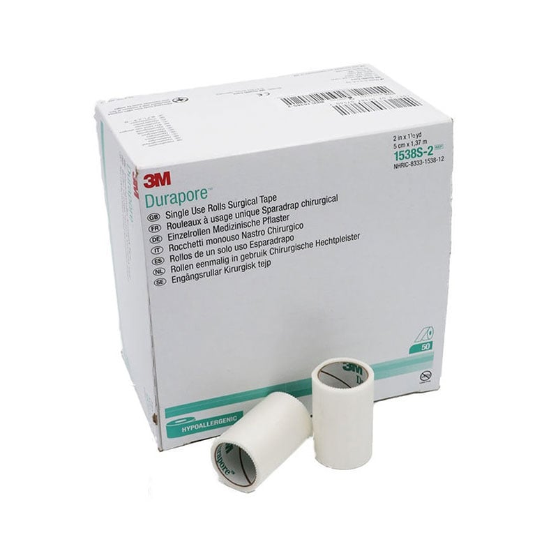 3M Durapore Silk-like Cloth Surgical Tape 2inchx1.5yds