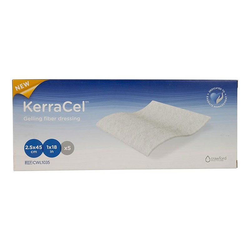 3M KerraCel Absorbent Dressing Ribbon 1x18 inch Box of 5