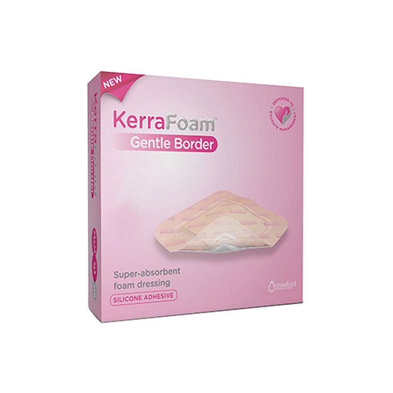 3M KerraFoam Gentle Border Absorbent Dressing 6x6 inch Box of 10
