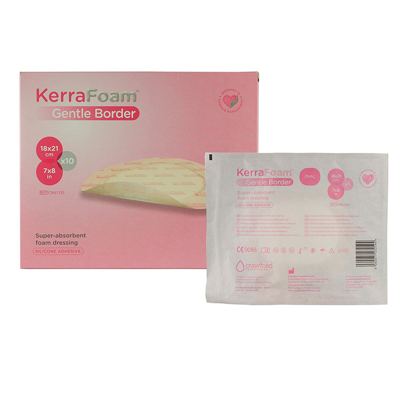 3M KerraFoam Gentle Border 7x8 inch Oval Box of 10