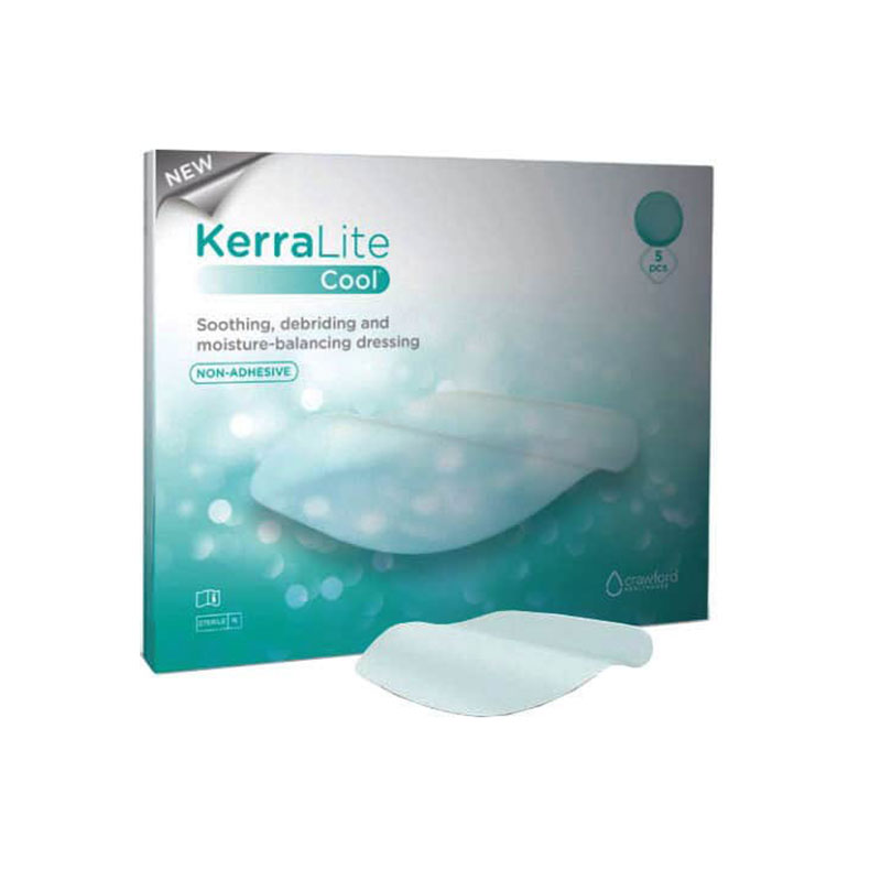 3M KerraLite Cool Non-Adhesive Hydrogel Sheet Cover Dressing 7x5 inch Box of 5