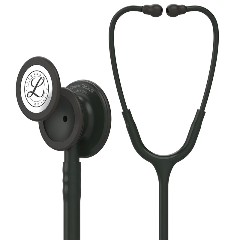 3M Littmann Classic III Stethoscope Black Chestpiece 27 inch