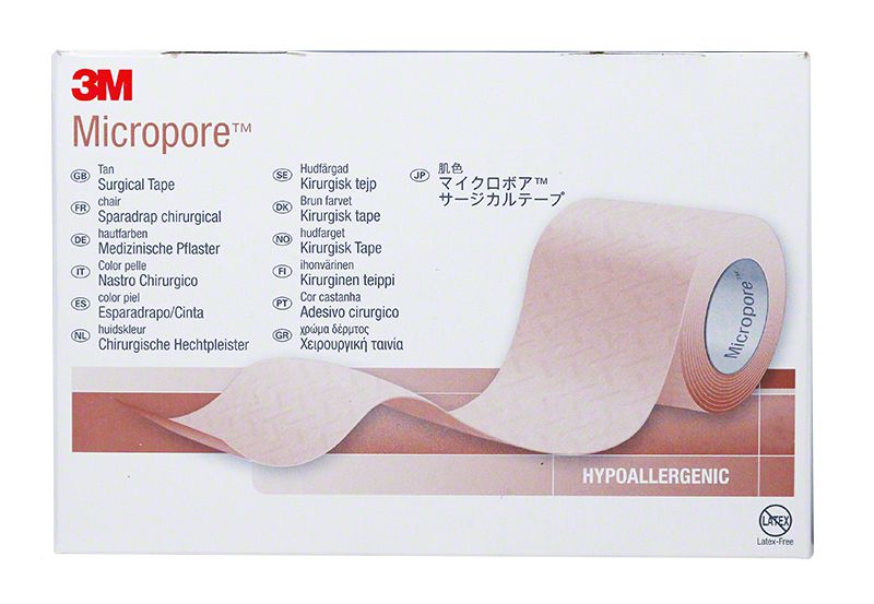 3M Micropore Surgical Tape - 1 in x 10 yd - Tan Roll - # 1533-1
