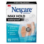 3M Nexcare Max Hold Assorted Sizes Adhesive Bandages Box of 15 thumbnail