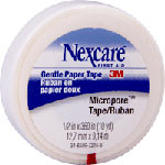 3M Nexcare Micropore Paper Tape 1/2in x 10yd 530P12
