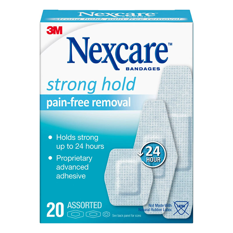 3M Nexcare Sensitive Skin Bandages Assorted Box of 20