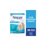 3M Nexcare Waterproof Bandage Assorted Clear Box of 50 thumbnail