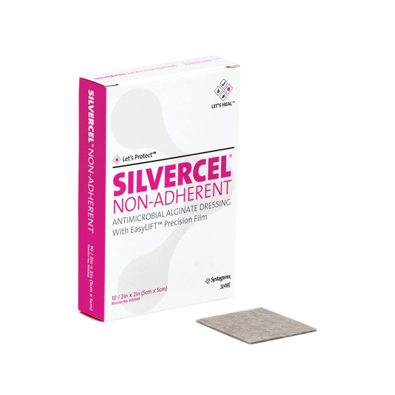 3M Silvercel Antimicrobial Alginate Dressing 2x2 inch Pack of 10