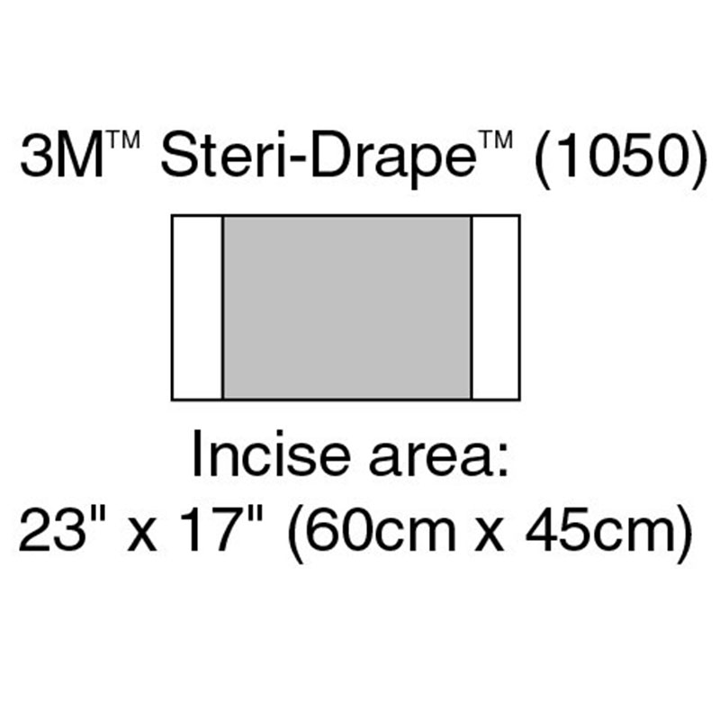 3M Steri Drape Incise Drape Overall 32x17 inch Box of 10