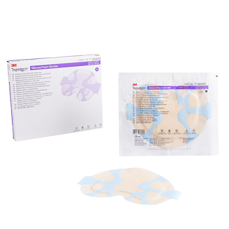 3M Tegaderm Silicone Foam Dressing Large Sacral 7.25x8.75 inch Box of 5