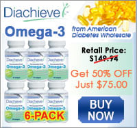 Diachieve Omega-3 Dietary Supplement 90/btl 6-Pack