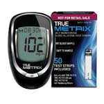 True Metrix Blood Glucose Test Strips 50/bx With Meter thumbnail