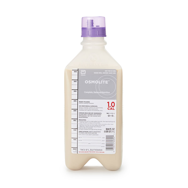 Abbott Osmolite 1 Cal High Protein Ready To Hang 1500ml Case of 6