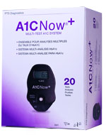 A1CNow+ Blood Glucose Monitoring System with 20 tests