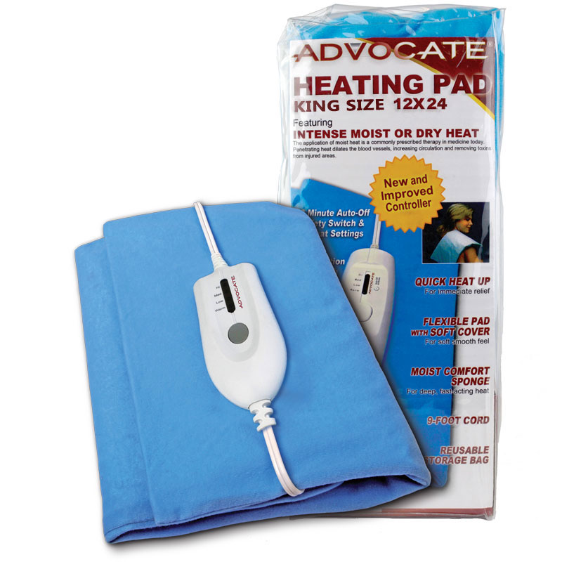 Advocate Diabetic-Friendly Moist & Dry Heating Pad 12 x 24 in King Size