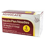 Advocate Pen Needles 31G 5mm (3/16") 100/bx - Case of 6 thumbnail