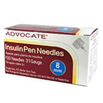 Advocate Pen Needles 31G 8mm (5/16") 100/bx - Case of 6 thumbnail