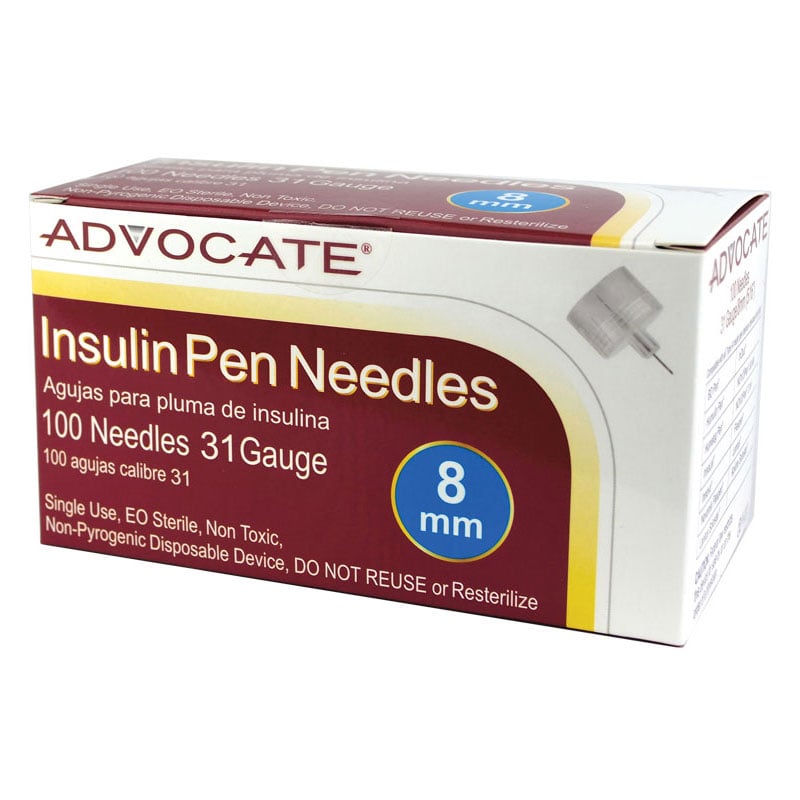 Advocate Pen Needles 31G 8mm (5/16") 100/bx