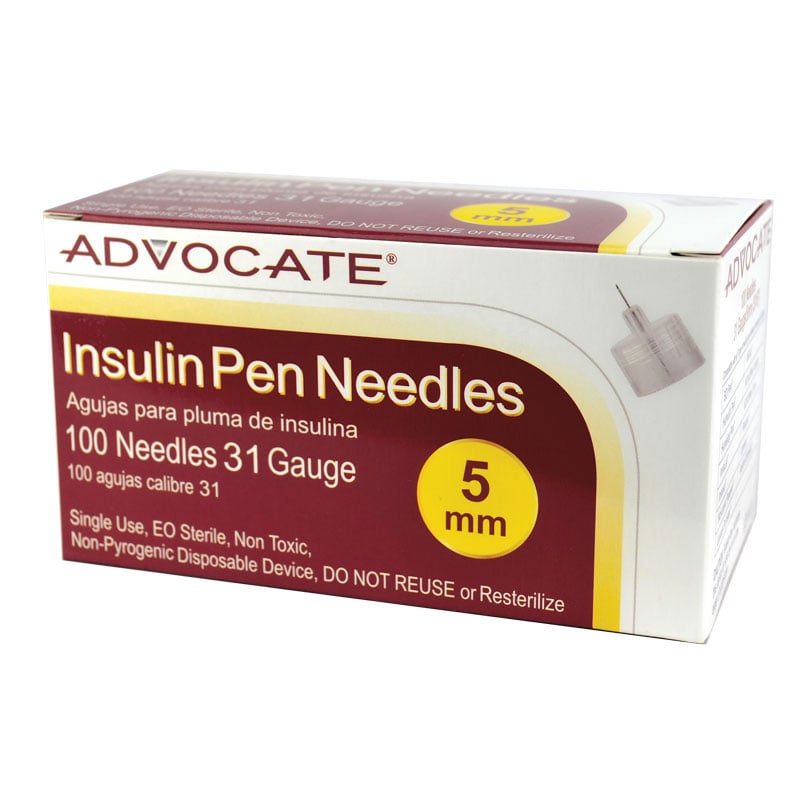 Advocate Pen Needles 31G 5mm 100 Count