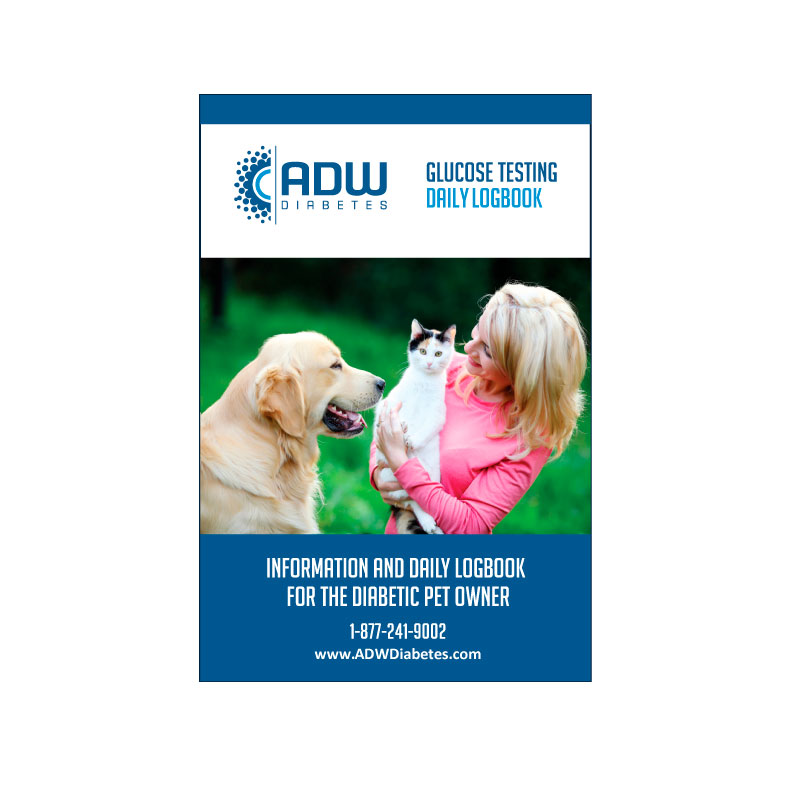 ADW Pet Diabetic Log Book - Self Testing Journal