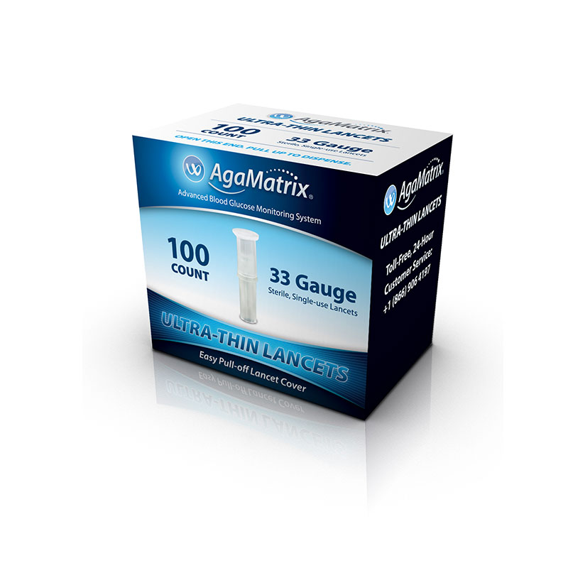 AgaMatrix Ultra Thin 33G Lancets