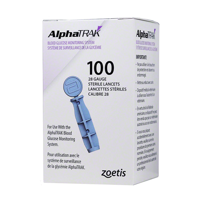 AlphaTRAK Lancets 28 Gauge 100/bx