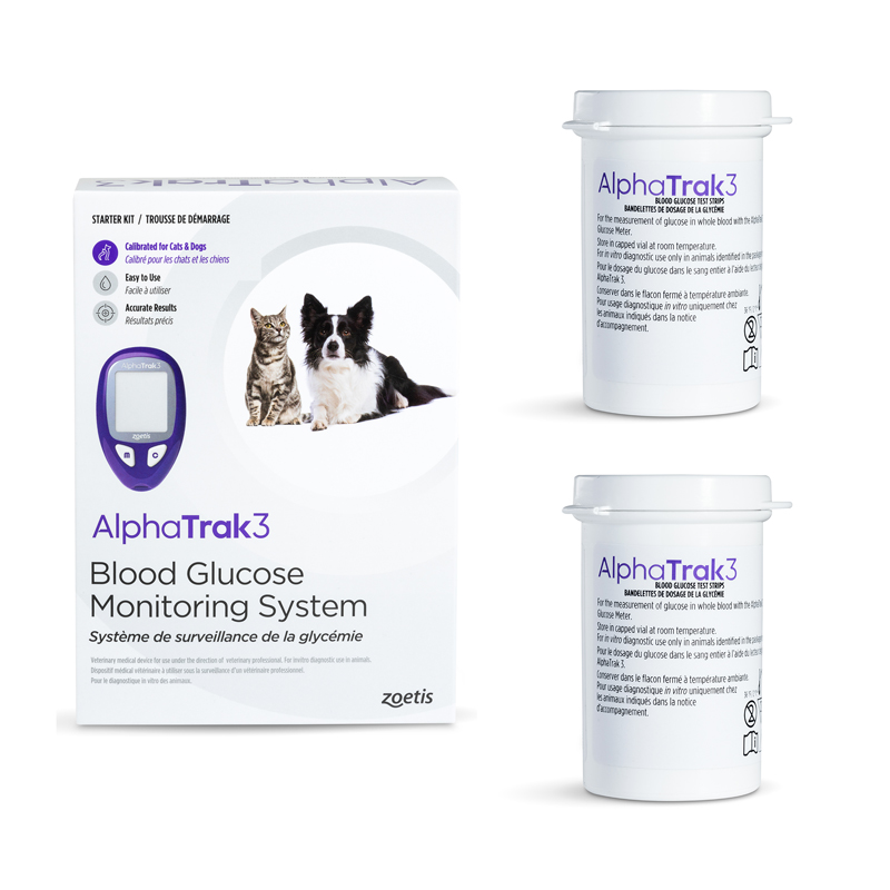 AlphaTRAK 3 Blood Glucose Monitoring Starter Kit w/100 Strips