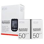 Arkray Glucocard Expression Blood Glucose Monitoring Kit and 200 Strips thumbnail