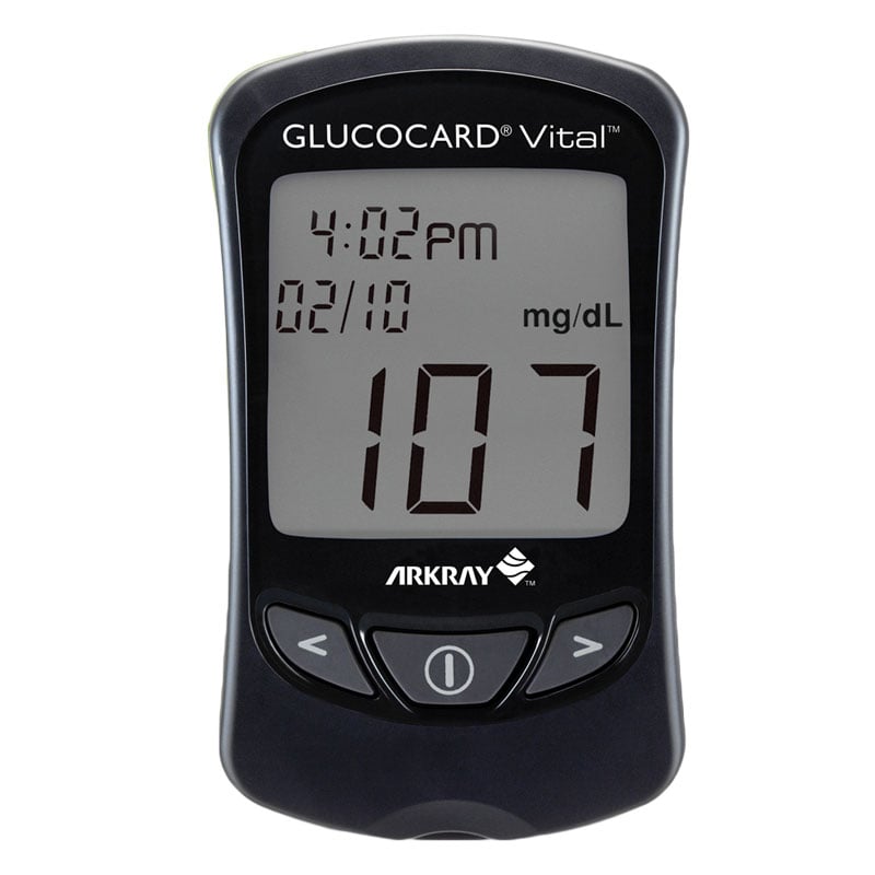 Arkray GlucoCard Vital Blood Glucose Monitoring Kit - Black