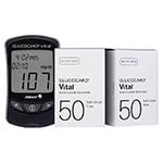 Arkray GlucoCard Vital Blood Glucose Meter Kit Black and 100 strips thumbnail