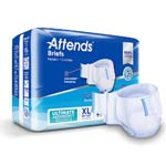 Attends DermaDry Complete Briefs XLarge 58-63 inch Case of 60 thumbnail