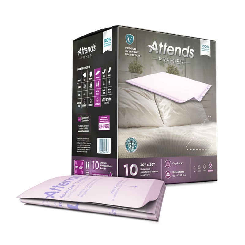 Attends Premier Underpad Case of 60