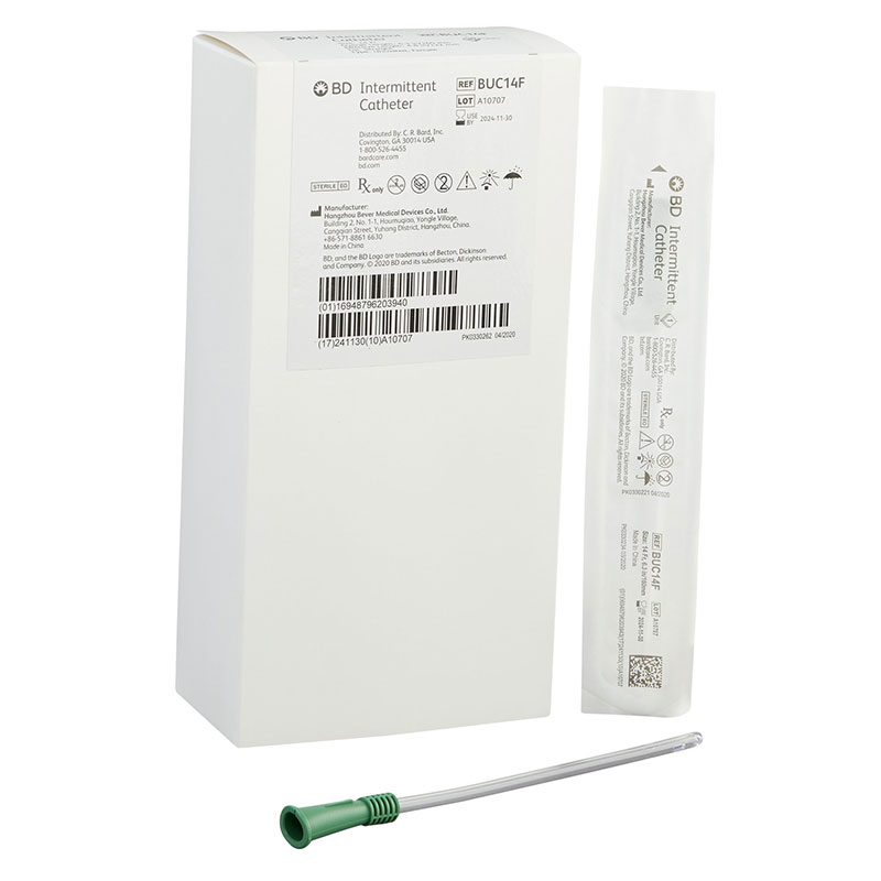 Bard BD Intermittent Catheter Female 14FR Straight Box of 30