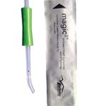 Bard Magic3 Hydrophilic Coude Male Intermittent Catheter With Sure-Grip 14FR 16 inch Box of 30 thumbnail