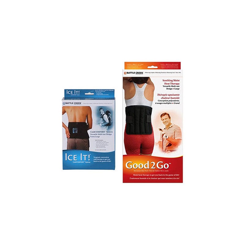 Battle Creek Back Pain Kit with Electric Moist Heat and Cold Therapy