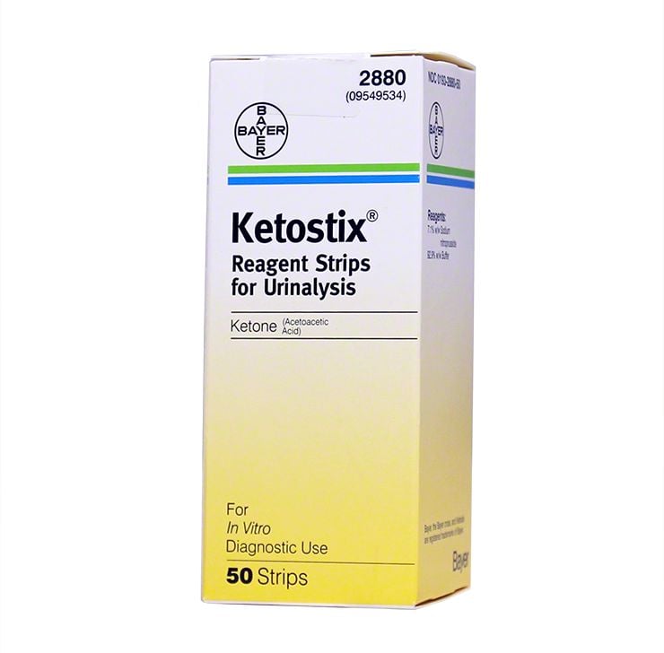 Bayer Ketostix Reagent Strips for Urinalysis Box of 50
