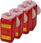 BD 1.4 Quart 1 Piece Sharps Container Red 36/bx 305557 Case of 4 thumbnail